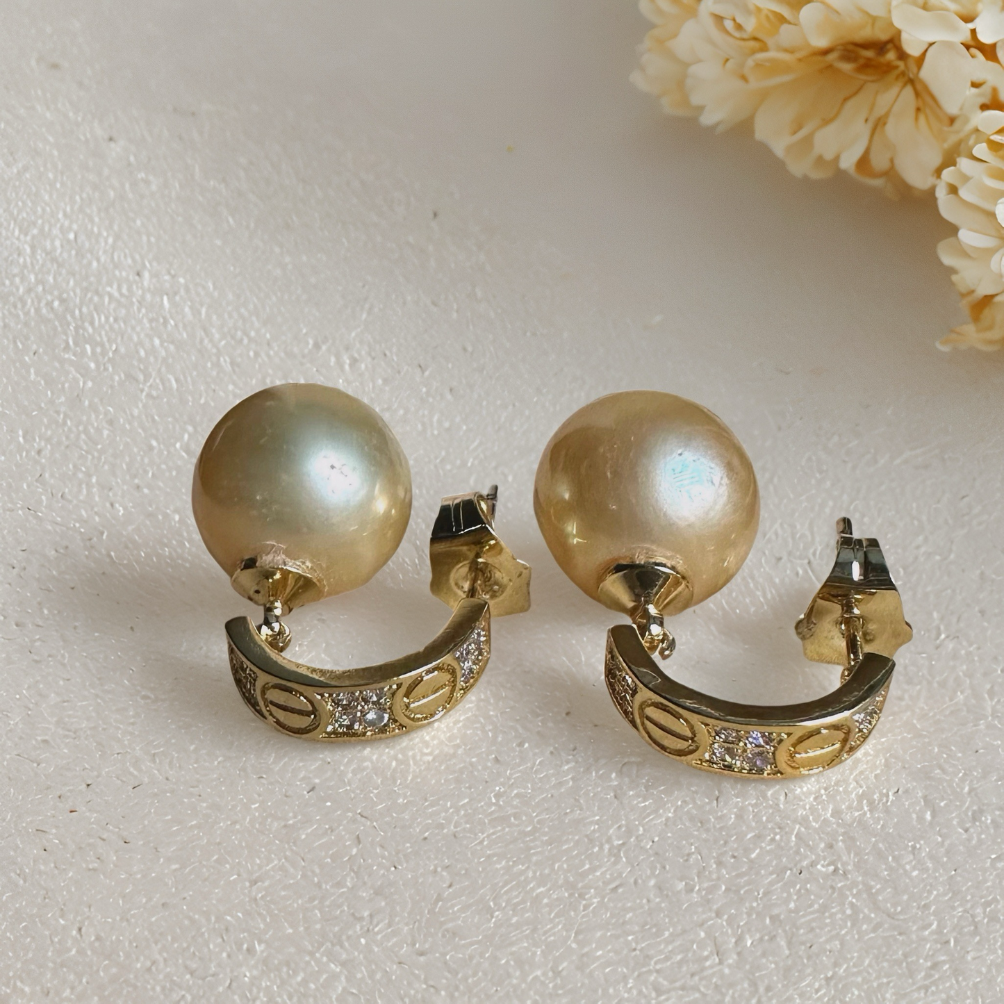South Sea Pearl Jewelry Set – Champagne Glow