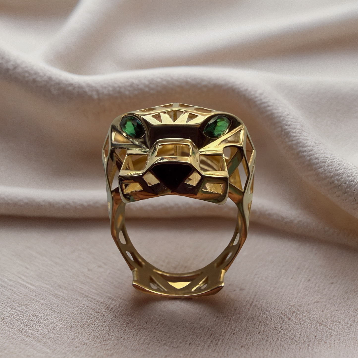 Panther Head Ring