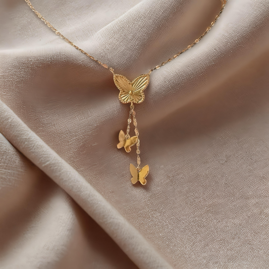 Butterfly Drop Necklace