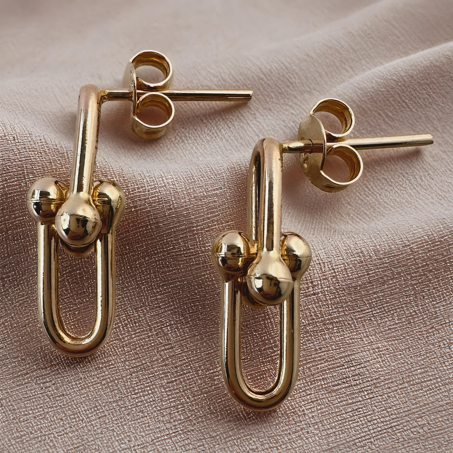 Paperclip Drop Earrings