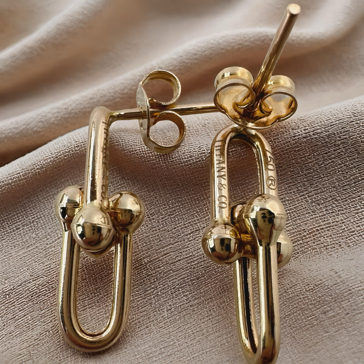 Paperclip Drop Earrings