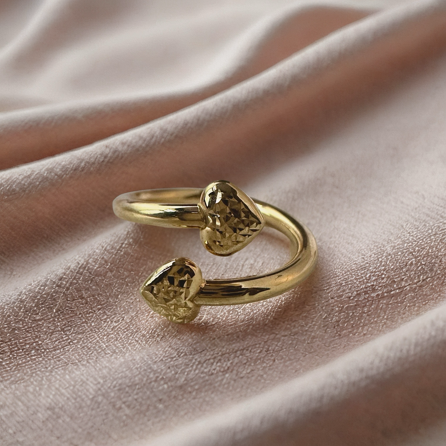 Double Heart Ring – Size 6
