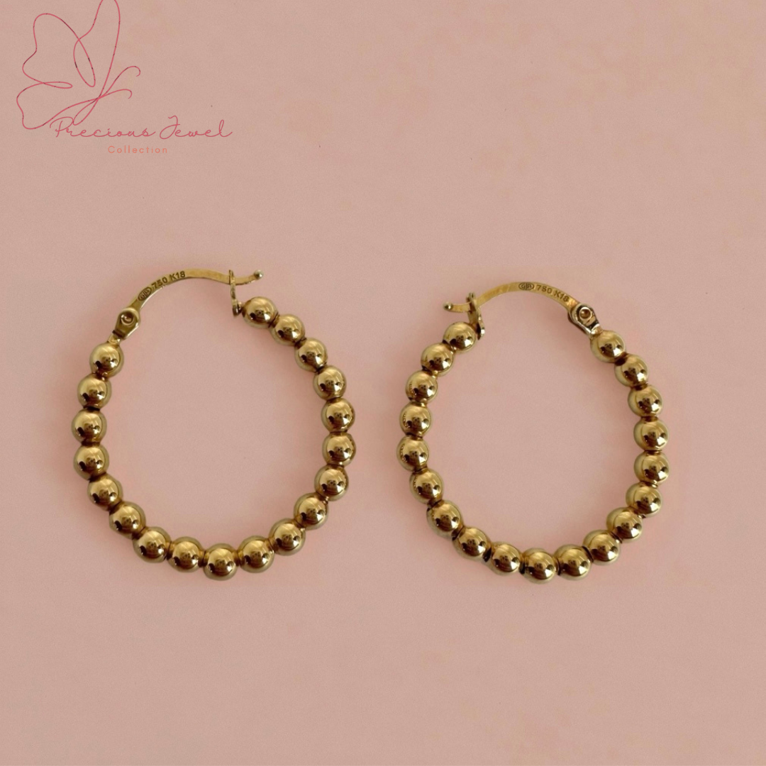 Beaded Hoop Earrings