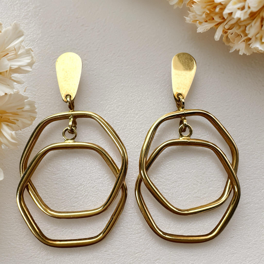 Interlocked Hoop Earrings