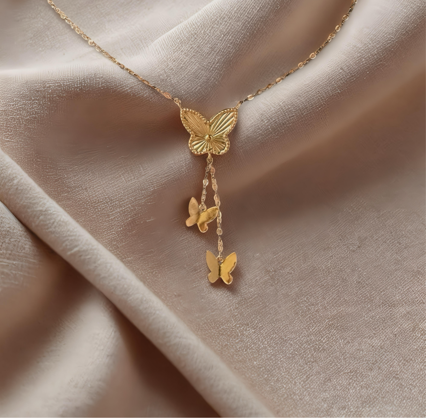 Butterfly Drop Necklace