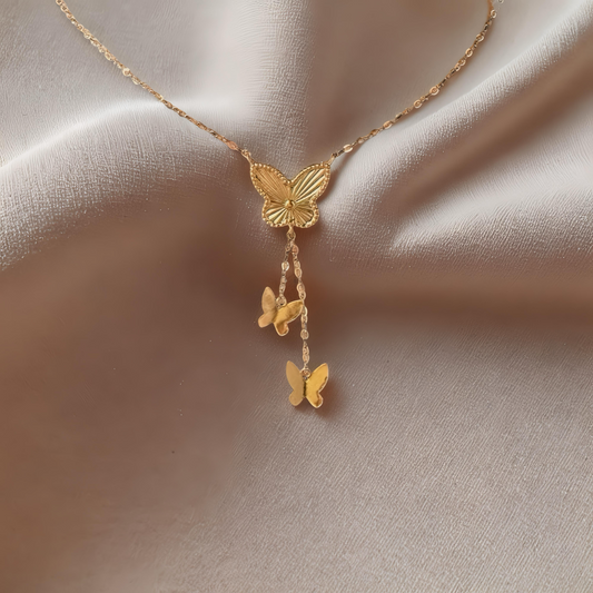 Butterfly Drop Necklace