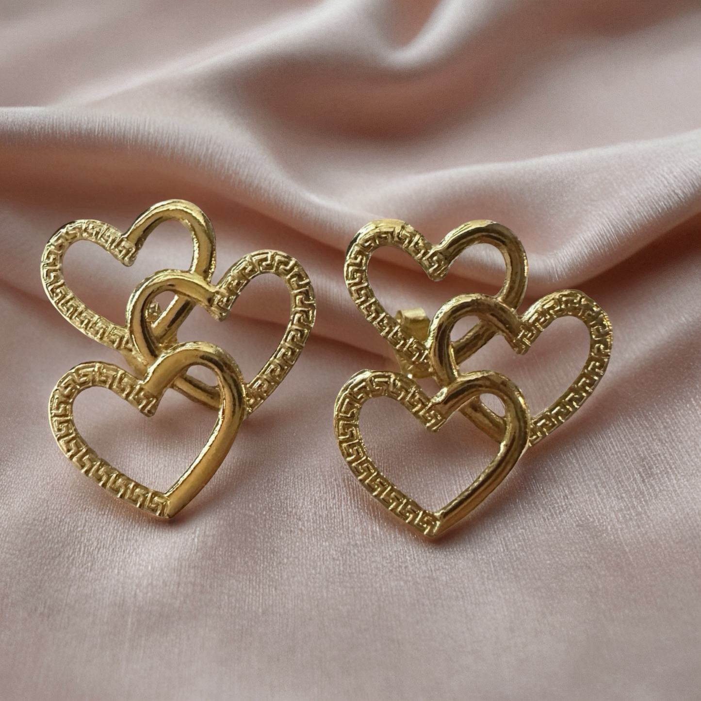 Interlocking Hearts Earrings