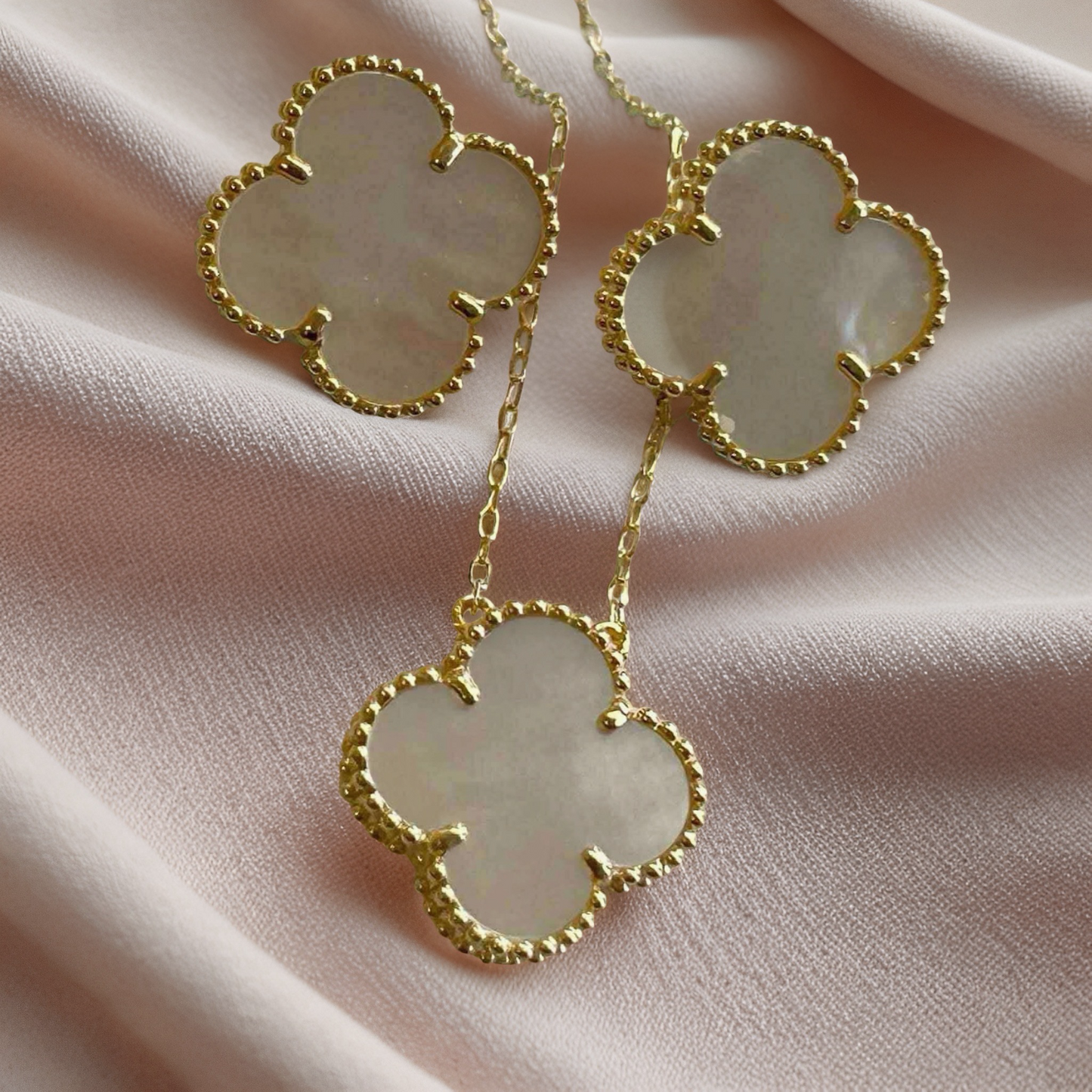 Mother of Pearl Clover Set