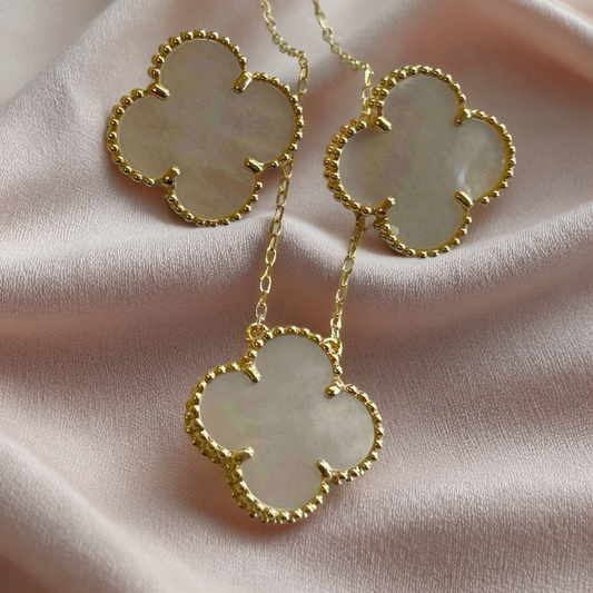 Mother of Pearl Clover Set