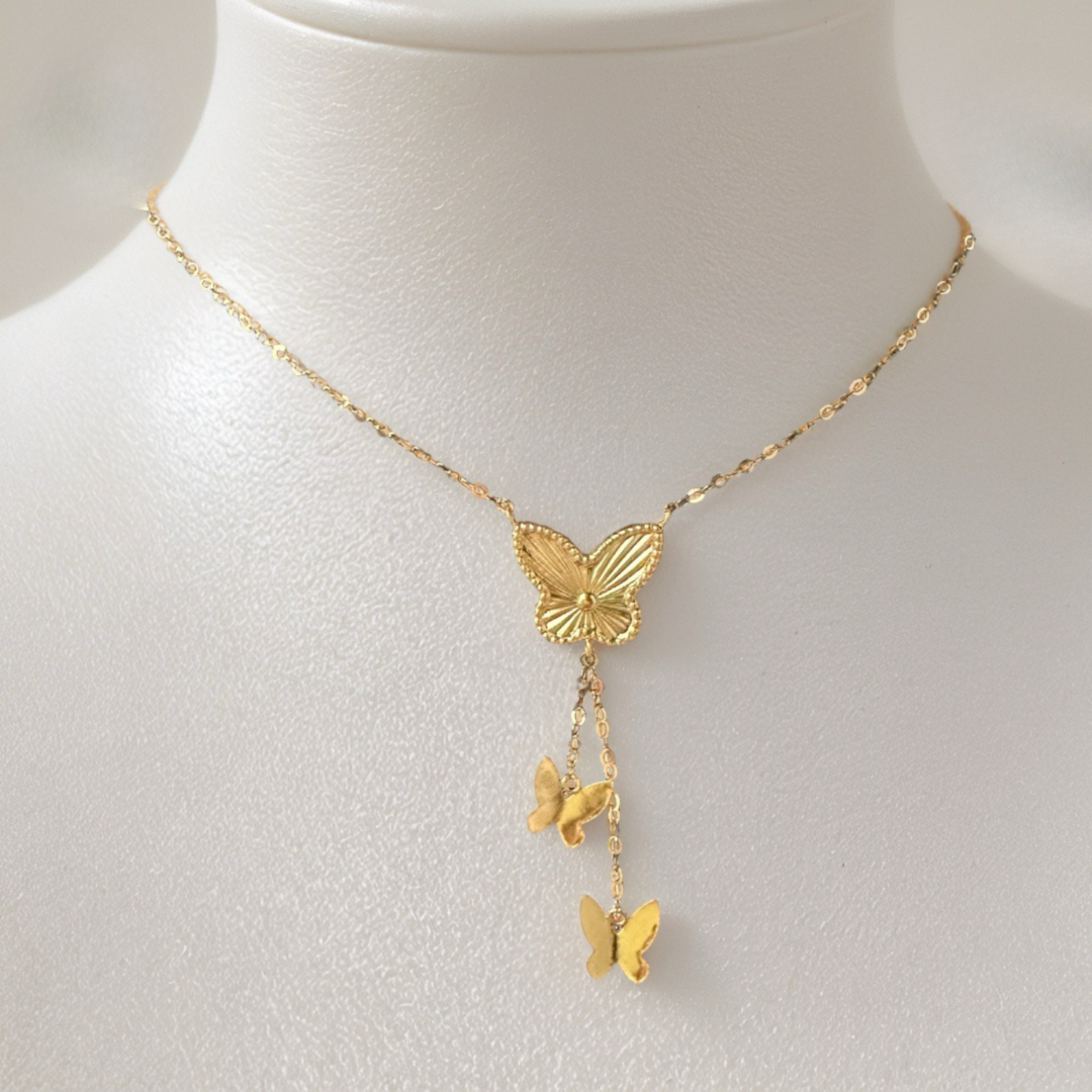 Butterfly Drop Necklace