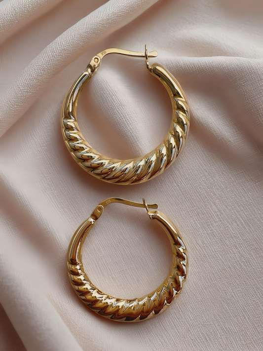 Twisted Hoop Earrings