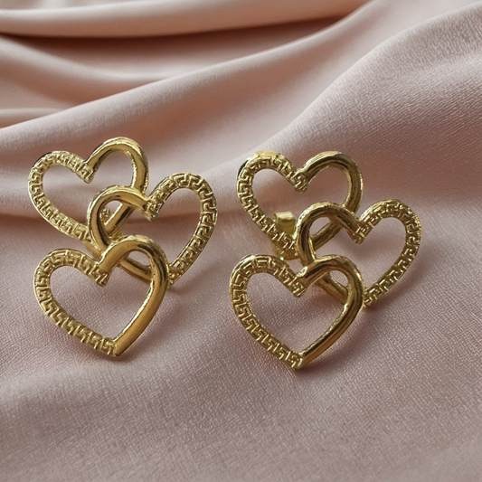 Interlocking Hearts Earrings