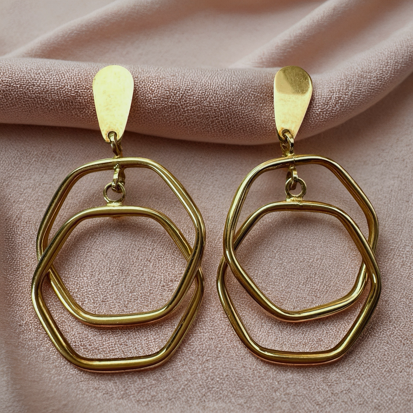 Interlocked Hoop Earrings
