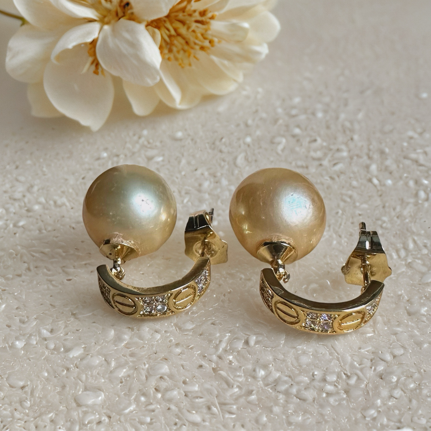 South Sea Pearl Jewelry Set – Champagne Glow