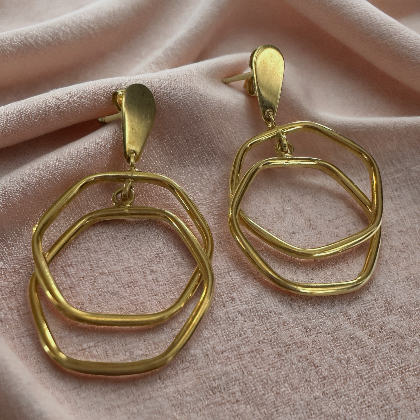Interlocked Hoop Earrings
