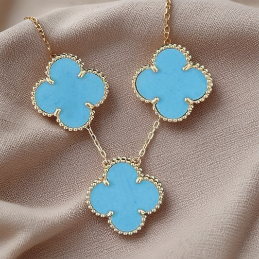 Blue Clover Enamel Set