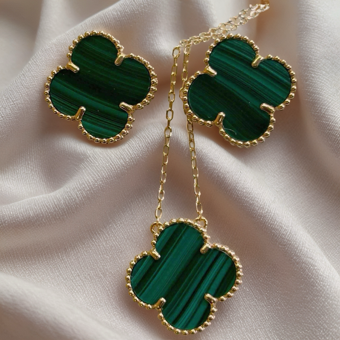Malachite Clover Set