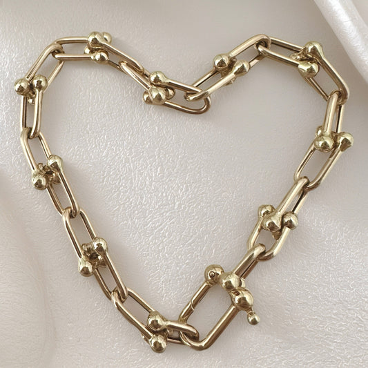Paperclip Bead Bracelet