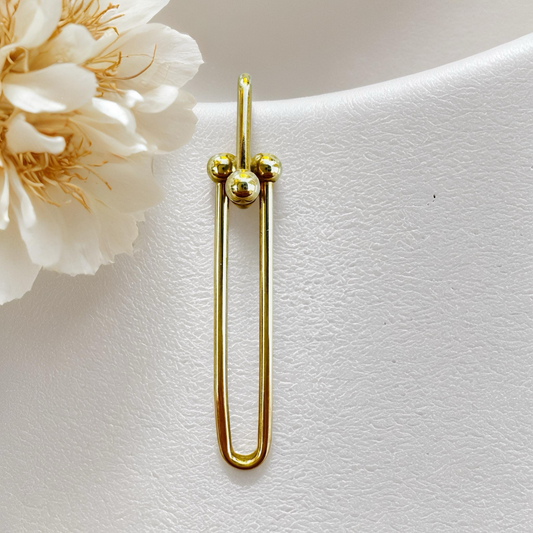 Sphere Accent Paperclip Pendant