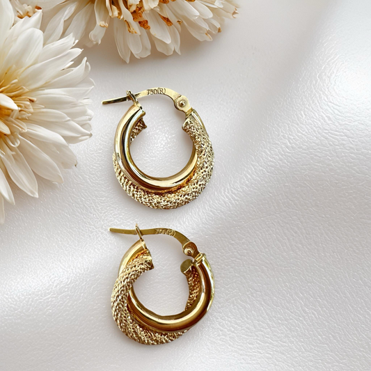 Textured Hoop Earrings