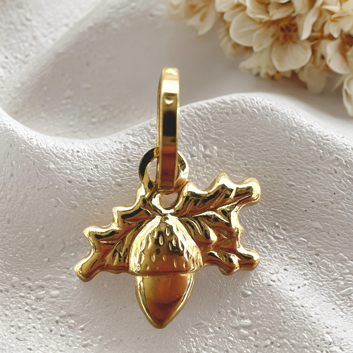 Golden Acorn Pendant