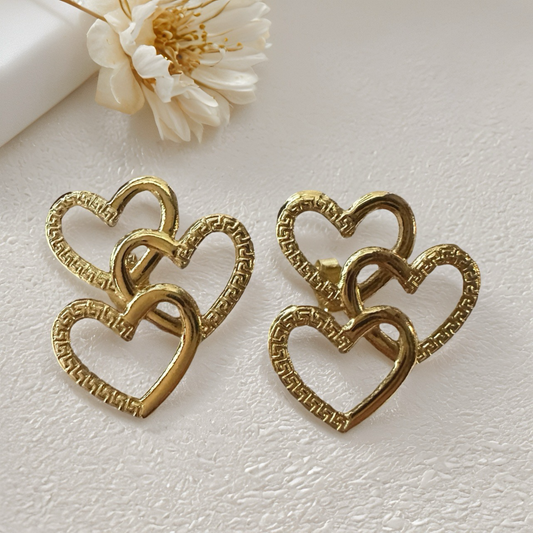 Interlocking Hearts Earrings