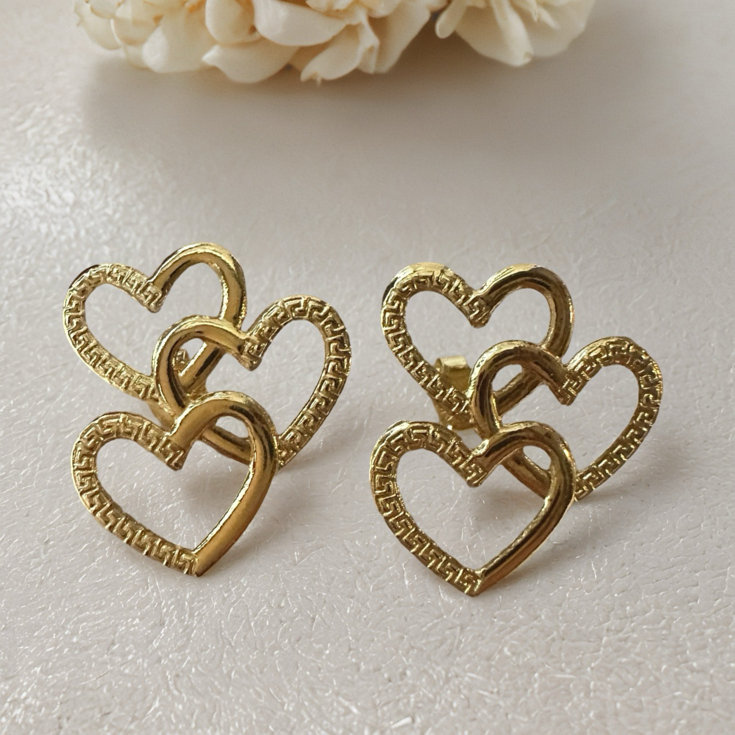 Interlocking Hearts Earrings