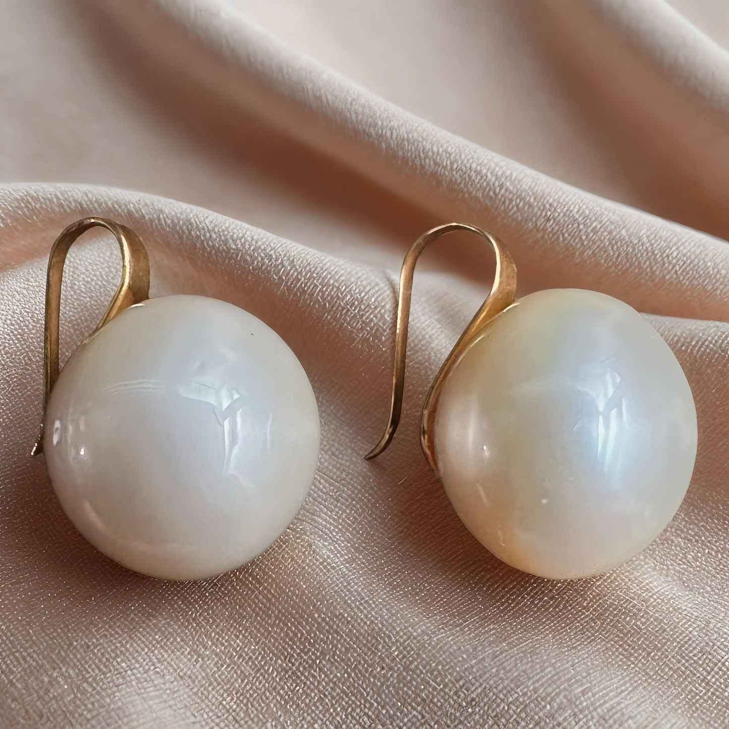 Champagne South Sea Pearl Jewelry Set – 14K Solid Gold