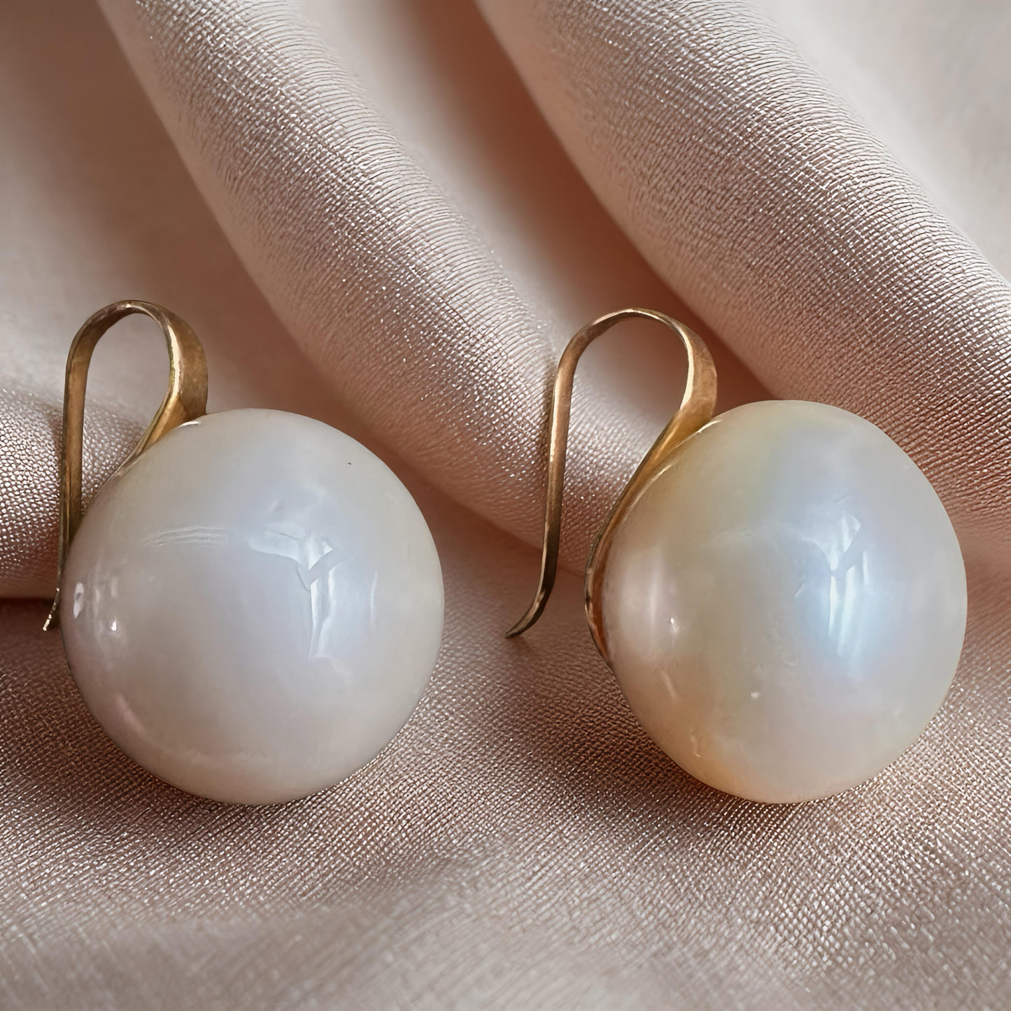 Champagne South Sea Pearl Jewelry Set – 14K Solid Gold