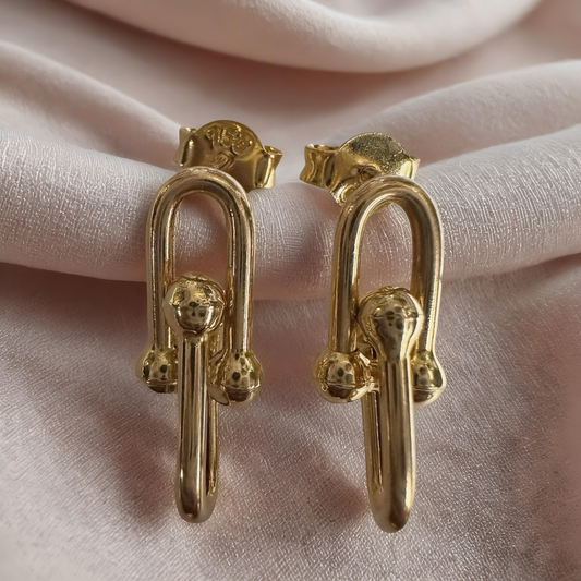 Paperclip Drop Earrings