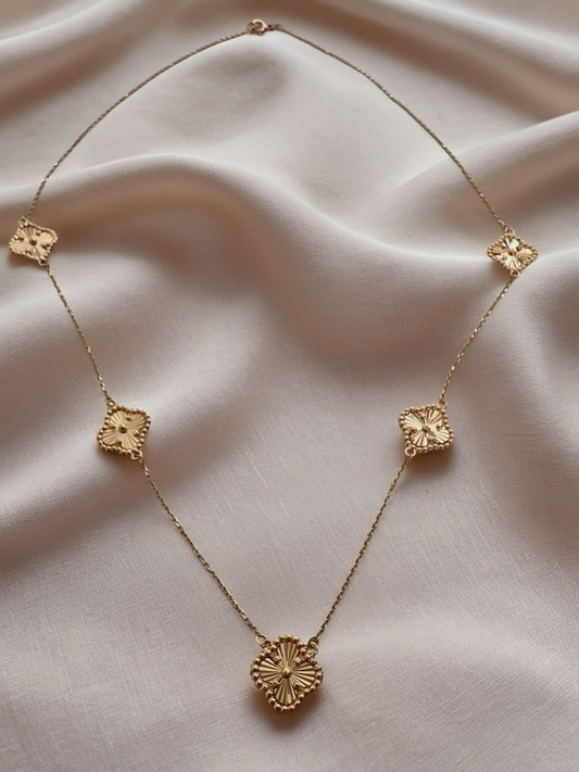 Gold Clover Necklace