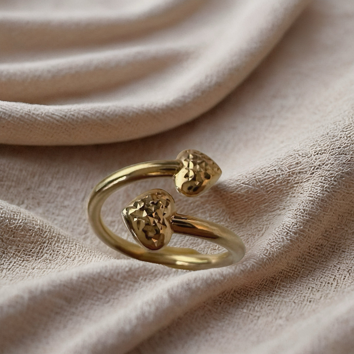 Double Heart Ring – Size 6