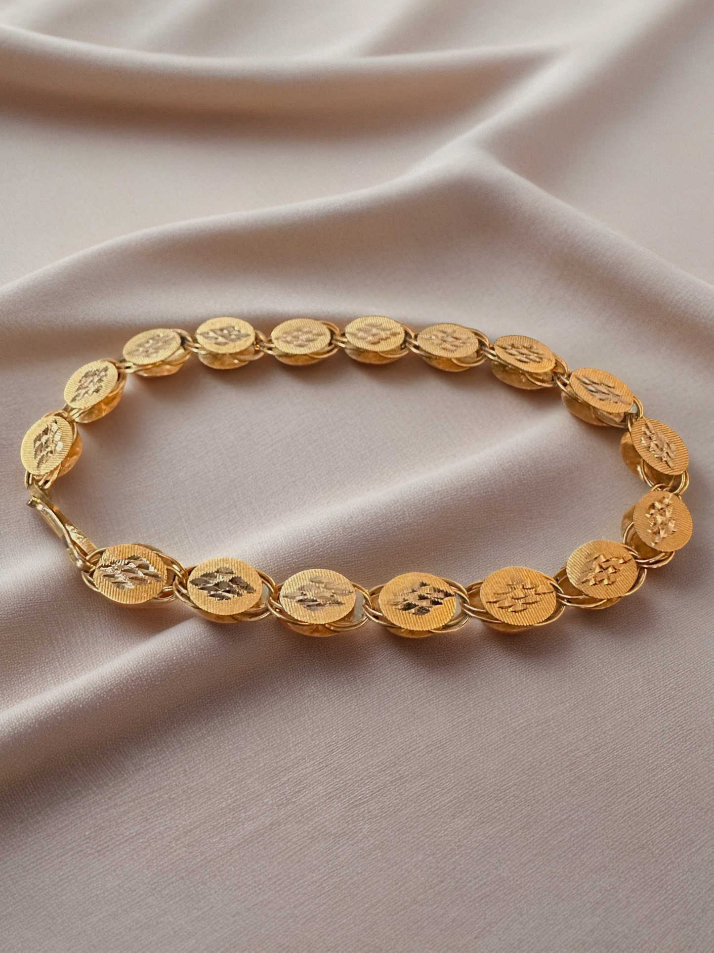 21K Solid Gold Bracelet – 7”