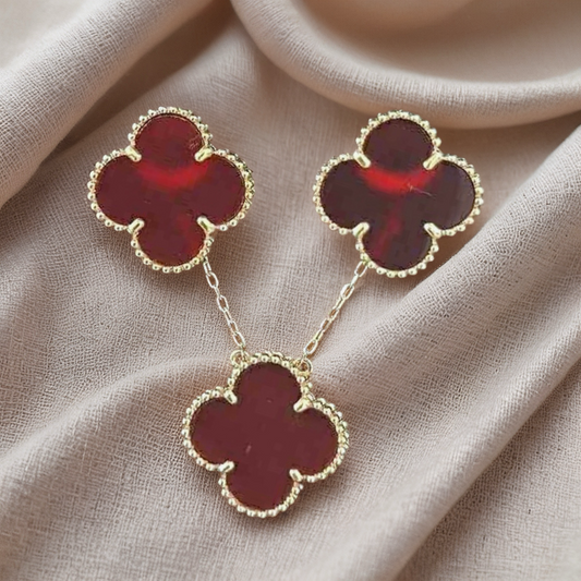 Carnelian Clover Set